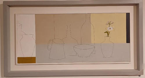 Vessels With White Flower by Geoffrey Robinson